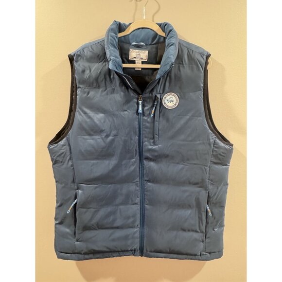 Mens Southern Tide Sport The Skipjack XL Duck Down Feather Vest Blue Nylon - Picture 1 of 10